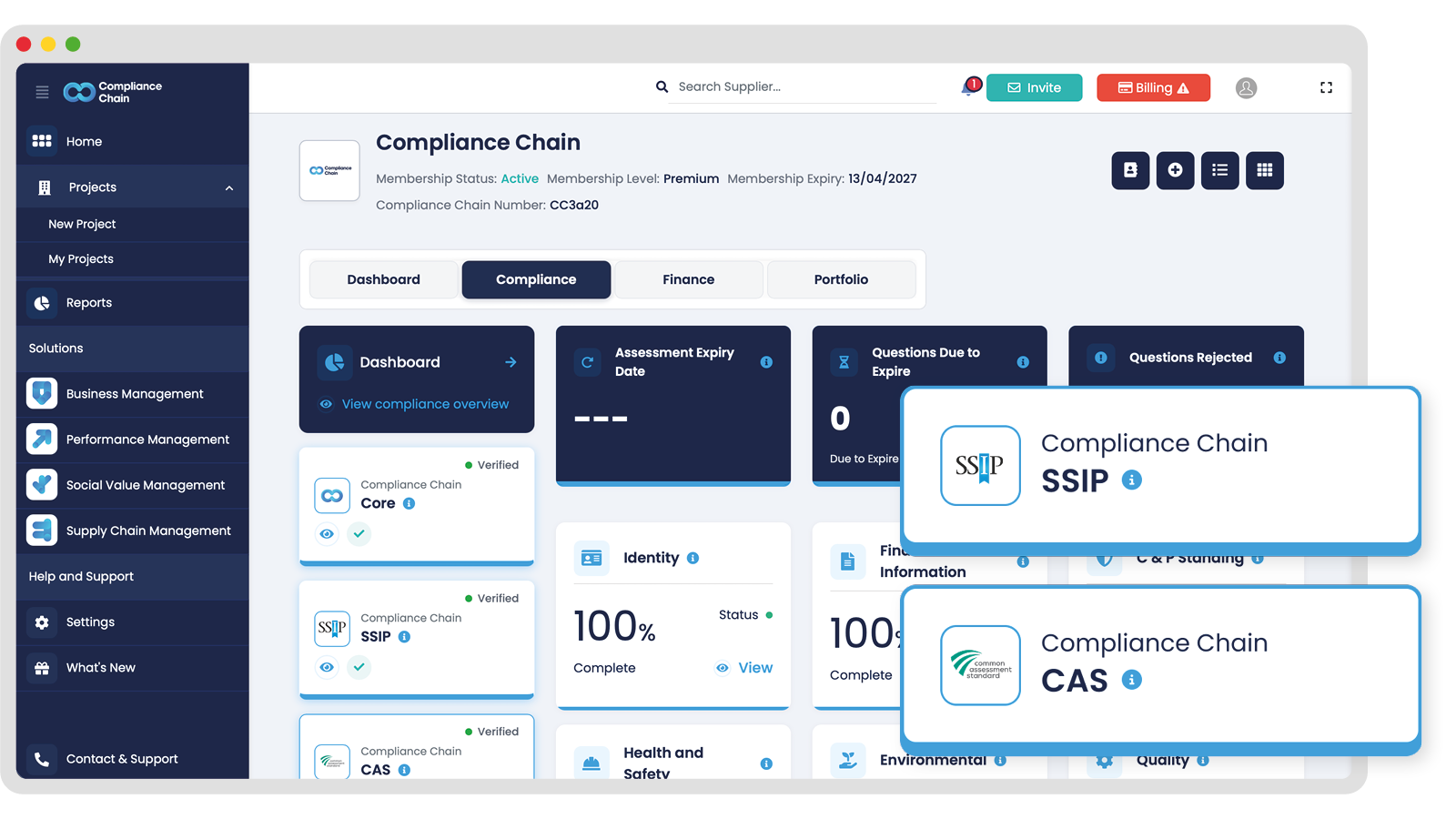Certification Dashboard reversed