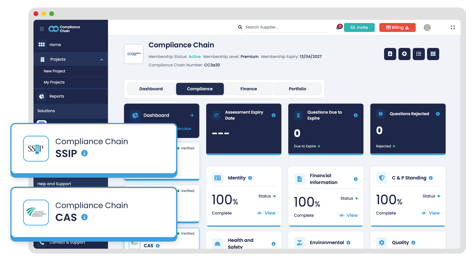 Certification Dashboard