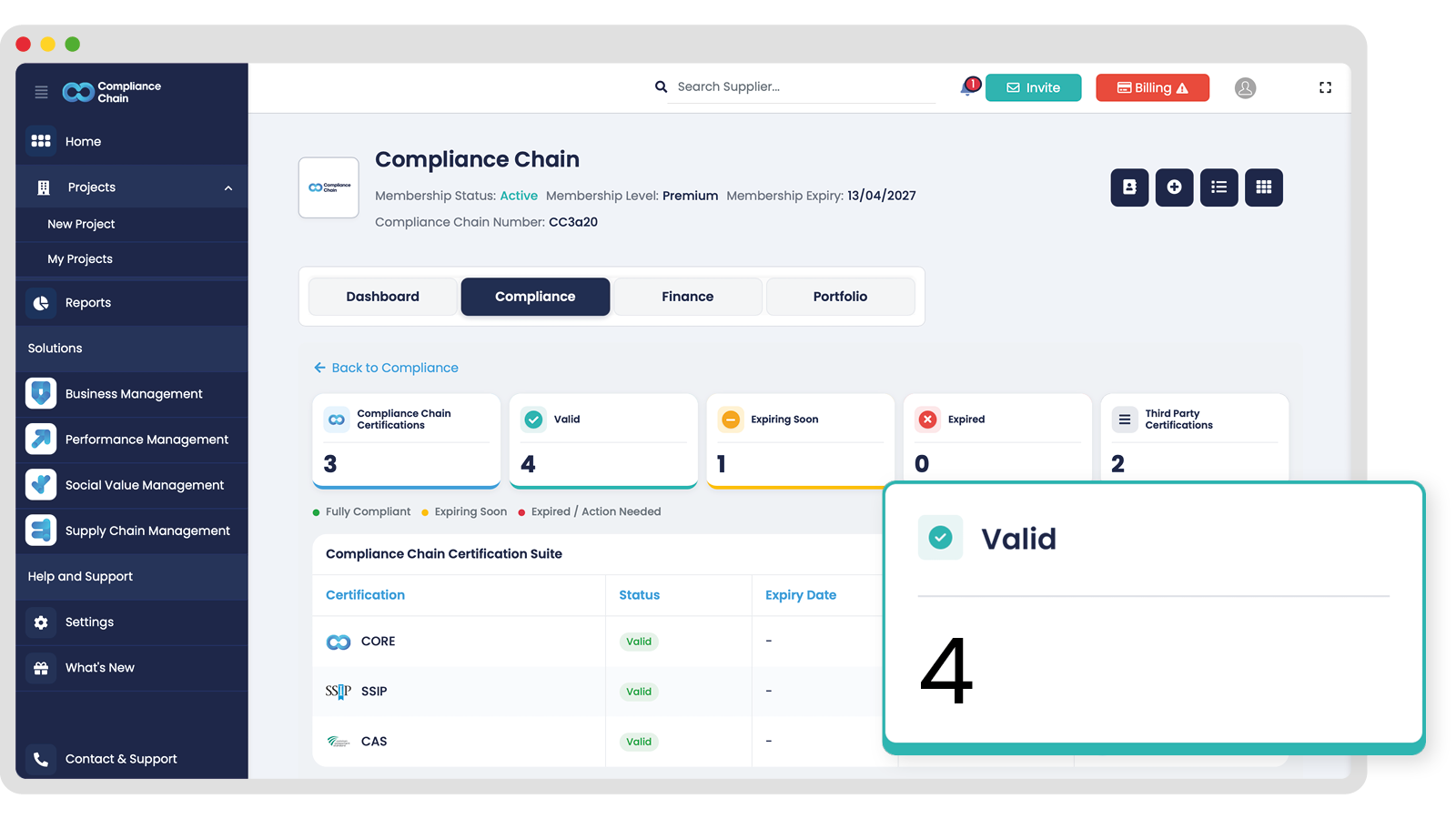 Compliance Dashboard