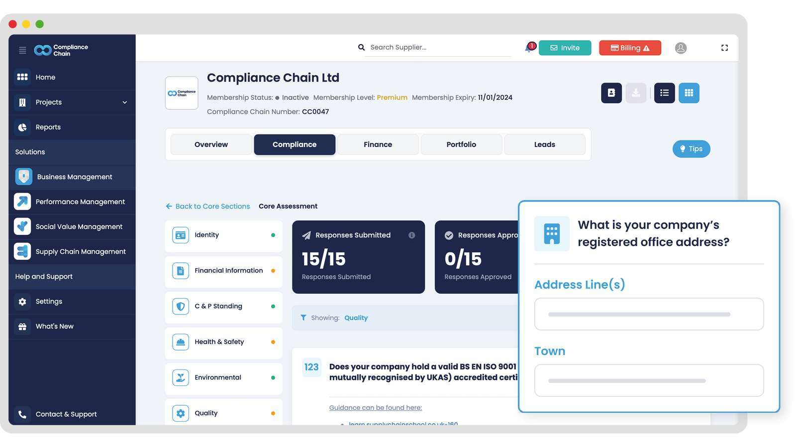In-house forms